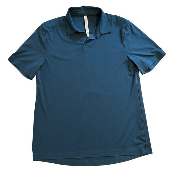 Lululemon Performance Short Sleeve Polo Shirt Teal Men’s Large